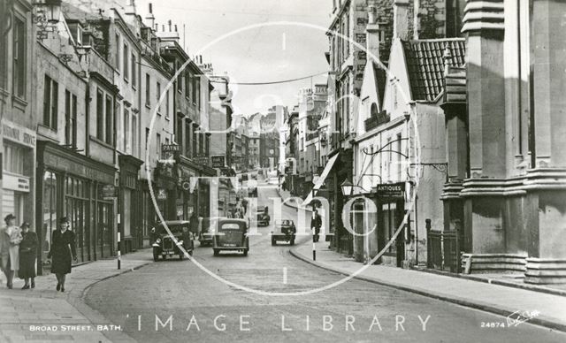 Broad Street and the Saracen's Head, Bath c.1940