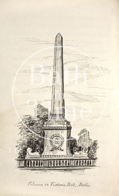 Column in Royal Victoria Park, Bath c.1893