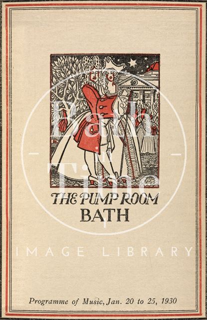 Cover to the Programme of Music, Pump Room, Bath 1930