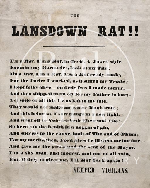 The Lansdown Rat c.1857