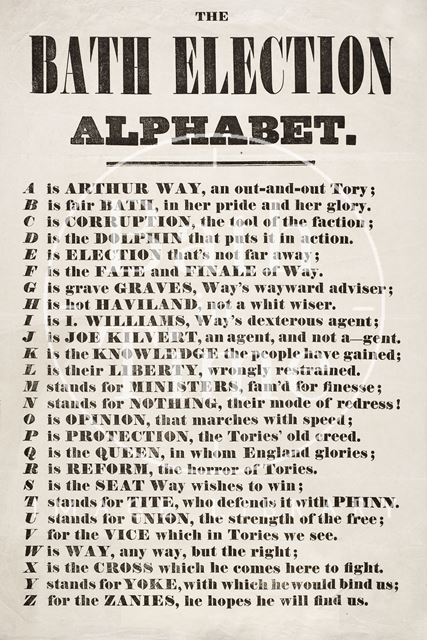 The Bath Election Alphabet 1859