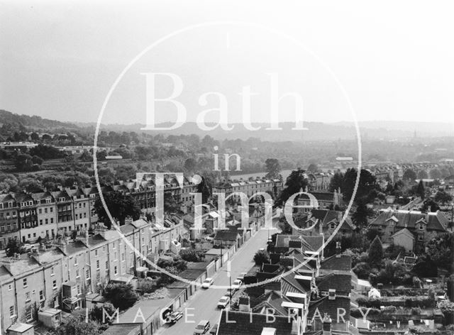 View from St. Saviour's Church tower, Larkhall, Bath 1991