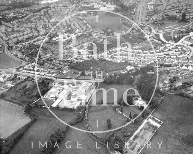 Aerial view of Westhill Boys School, Bath 1969