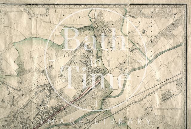 Cotterell's Map of Bath 1852 - detail