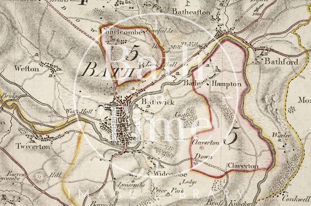 Day and Masters Survey of Somerset 1782 - detail