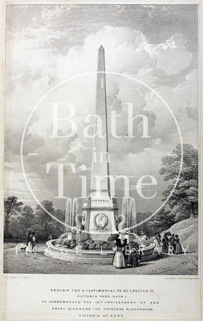 Design for a Testimonial to be Erected in Royal Victoria Park, Bath 1836