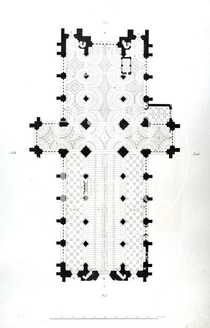 Plan of the Abbey Church, Bath 1798