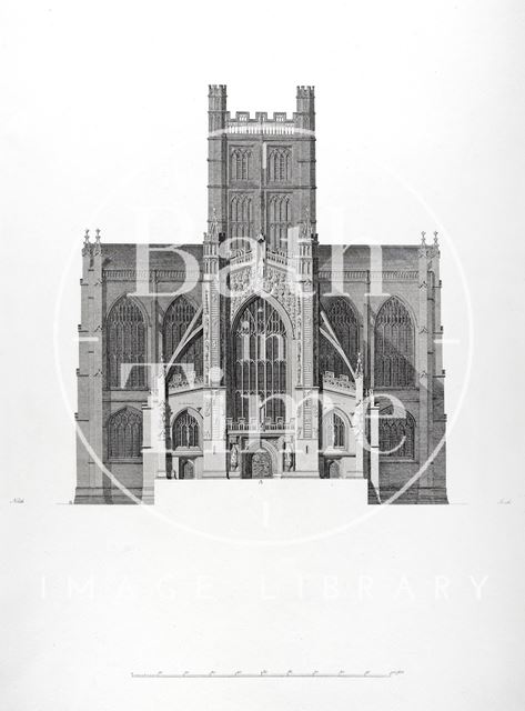 West front, Bath Abbey 1798