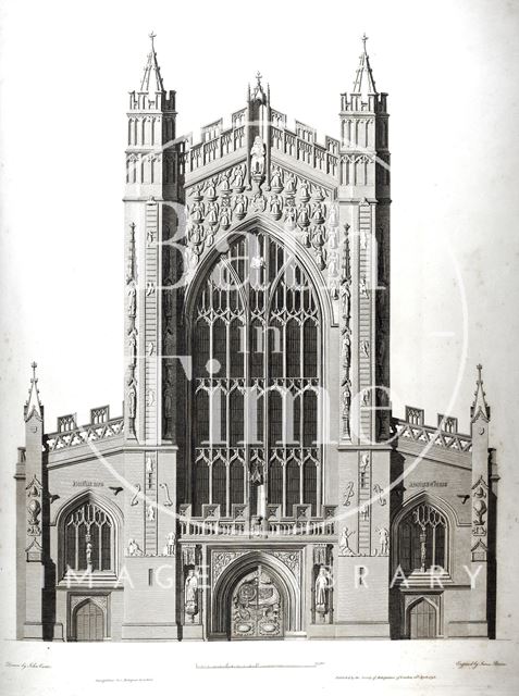 West front, Bath Abbey 1798