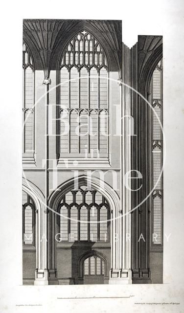 Detail from inside Bath Abbey 1798