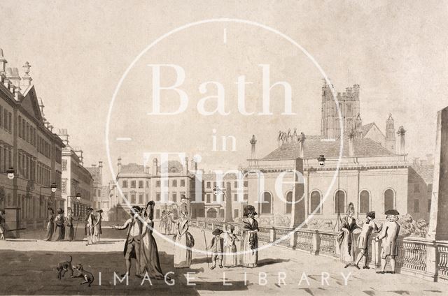 The North Parade at Bath 1779 - detail