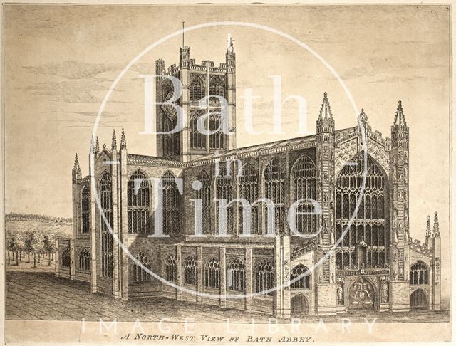 A North West-View of Bath Abbey c.1830