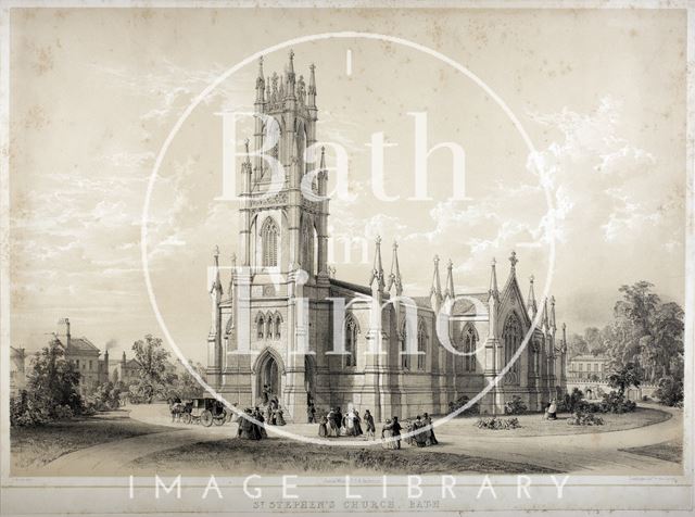 St. Stephen's Church, Bath c.1842