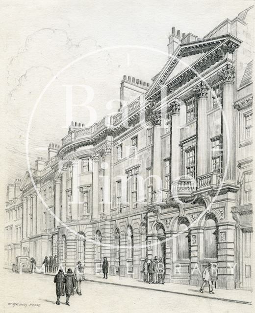 Somerset Buildings, Milsom Street, Bath 1939