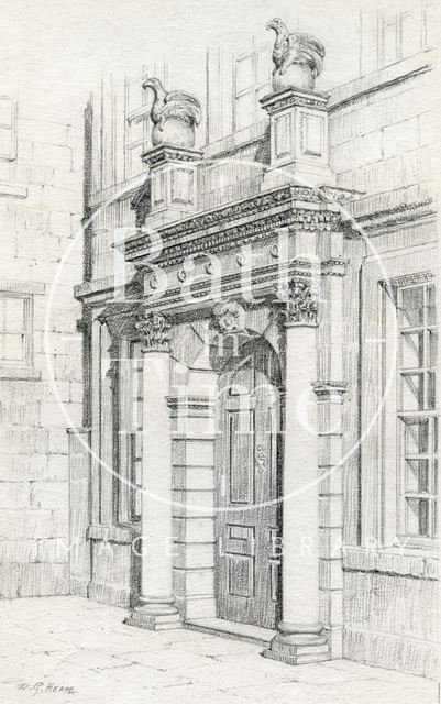 Entrance to Beau Nash's House, 9, St. John's Place, Bath 1939