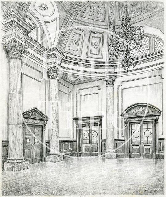 Concert Room, southern end, Grand Pump Room, Bath 1939