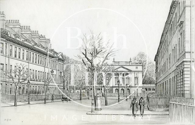 Great Pulteney Street and the Holburne Museum, Bath 1939