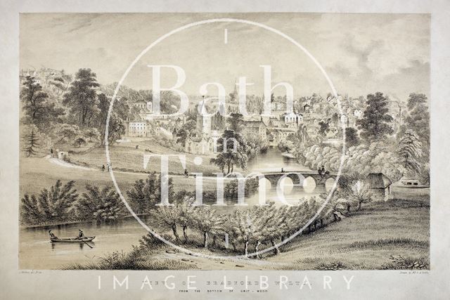 View of Bradford (Bradford-on-Avon), Wiltshire c.1850