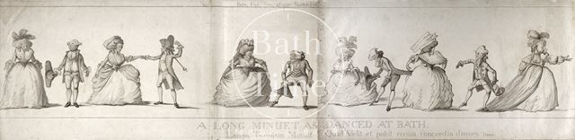 Centre section of a Long Minuet as Danced at Bath 1787