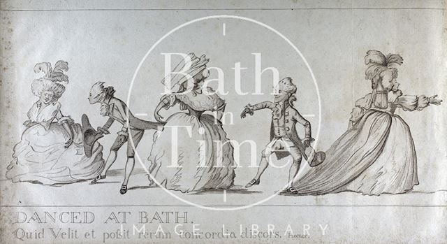 Centre right section of a Long Minuet as Danced at Bath 1787