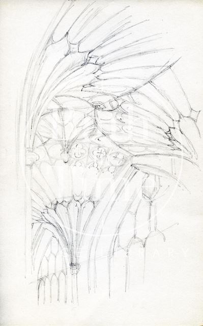 Section of fan vaulting, Bath Abbey c.1970