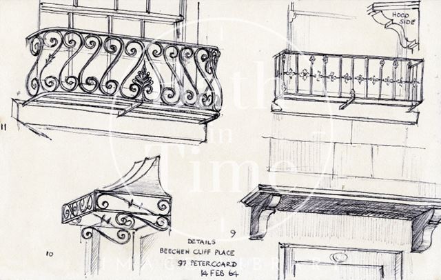 Details, 9 to 11, Beechen Cliff Place, Holloway, Bath 1964