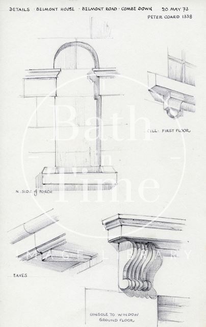 Details, Belmont House, Belmont Road, Bath 1973