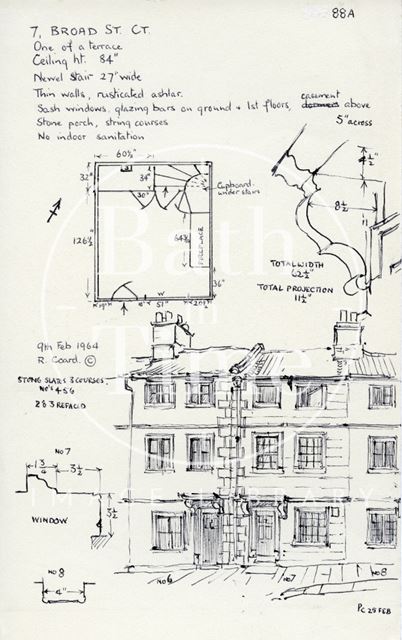 6 & 7, Broad Street Place (previously 6 & 7, Gracious Court), Bath 1964