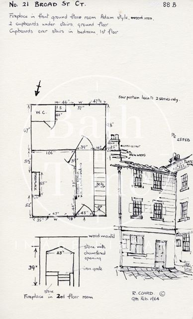 21, Broad Street Place (previously 21, Gracious Court), Bath 1964