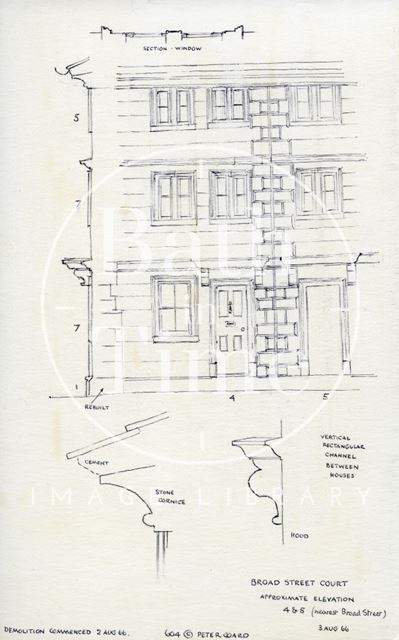 4 & 5, Broad Street Place (previously 4 & 5, Gracious Court), Bath 1966