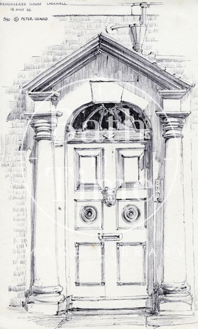 Doorway, Brookleaze House, Brookleaze Buildings, Larkhall, Bath 1966