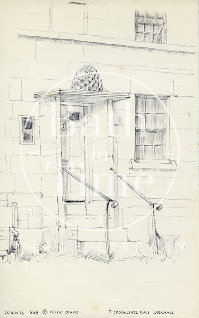 Doorway, 7, Brookleaze Place, Larkhall, Bath 1966