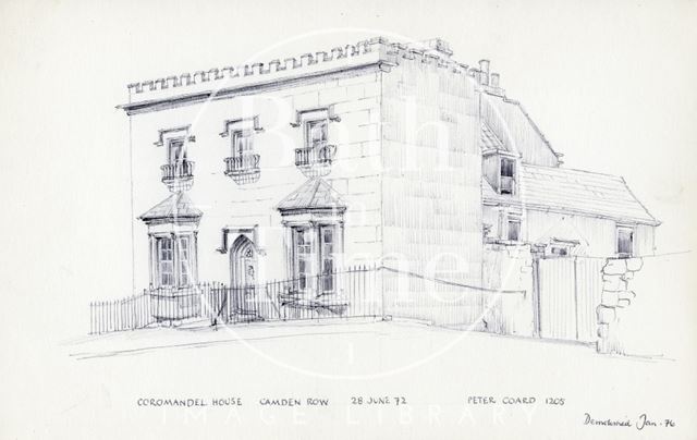 Coromandel House, Camden Row, Bath 1972