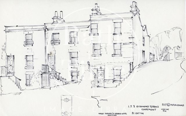 1 to 4, Richmond Terrace, Bath 1964