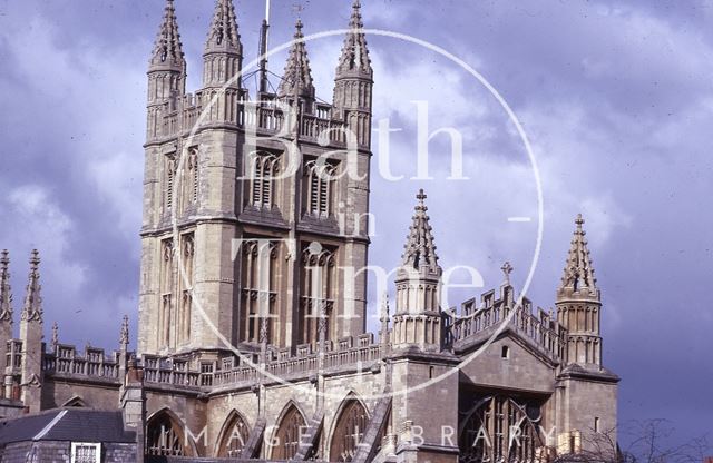 Bath Abbey from Terrace Walk 1975