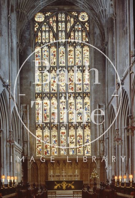 East window and chancel, Bath Abbey 1960s-1990s