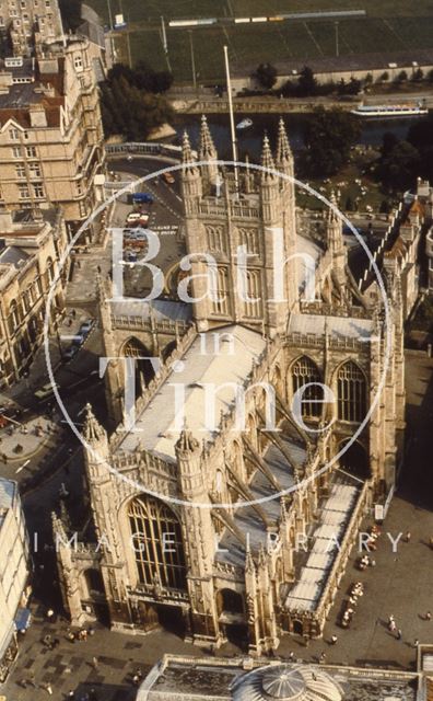 Aerial view of Bath Abbey 1960s-1990s