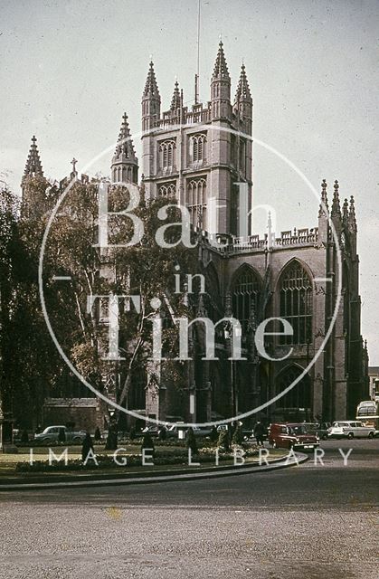 Bath Abbey from Orange Grove c.1965