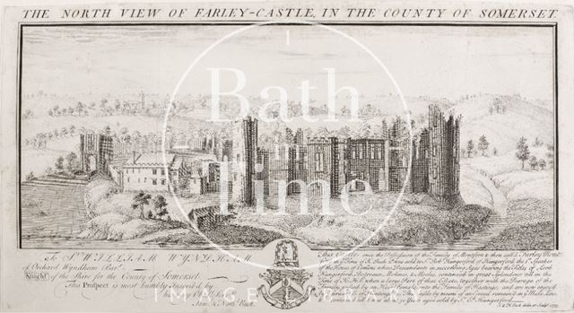 The North view of Farley (Farleigh) Castle in the County of Somerset 1733