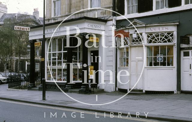 A.H. Hale, Chemist, 8, Argyle Street & The Argyle Wine Vaults, 9, Argyle Street, Bath 1972