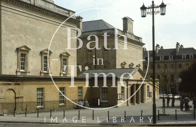 West front of the Assembly Rooms from Bennett Street, Bath 1975