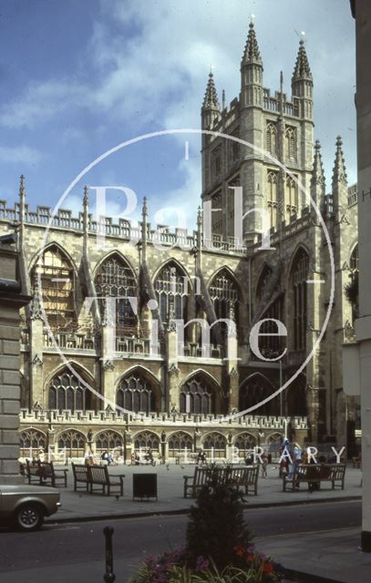 South side, Bath Abbey 1980