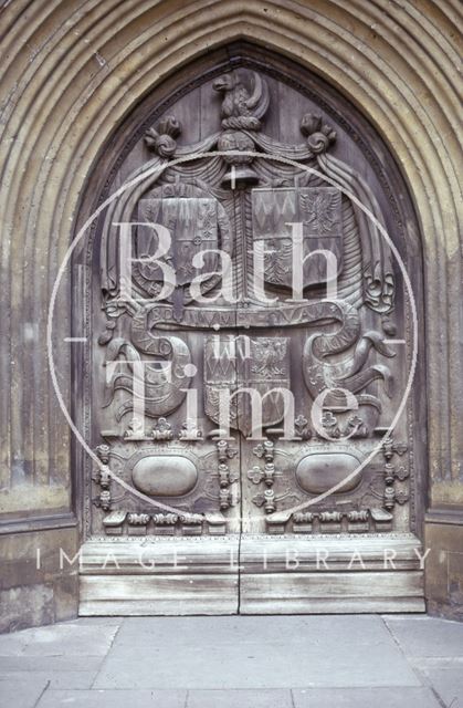 West door, Bath Abbey 1975