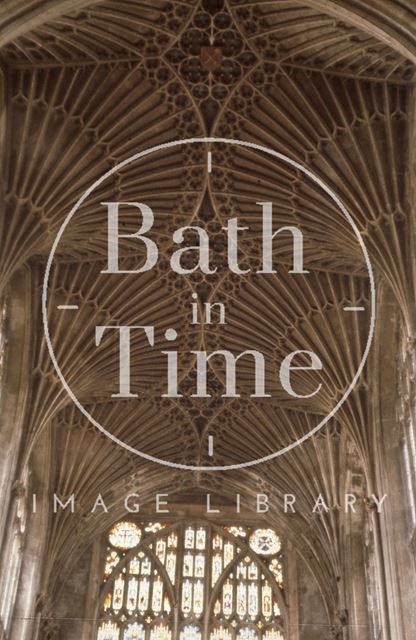 Vaulted ceiling, Bath Abbey 1963