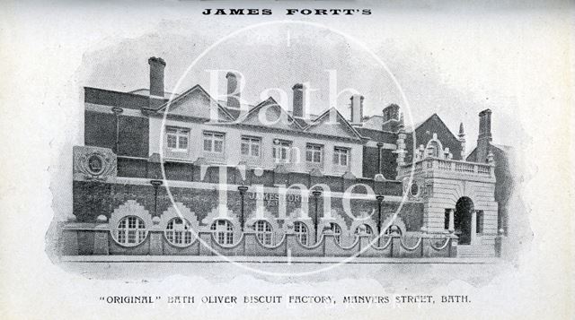 James Fortt's original Bath Oliver biscuit factory, Manvers Street, Bath c.1910