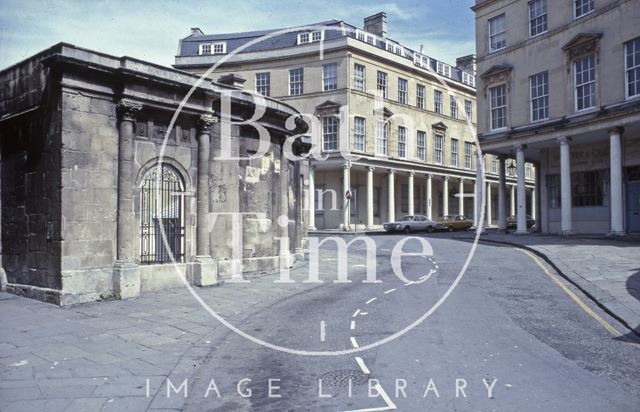 Bath Street from Hot Bath Street, Bath 1979