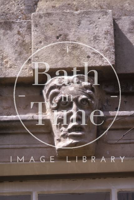 Mask above windows, Rock House, Bathford 1964