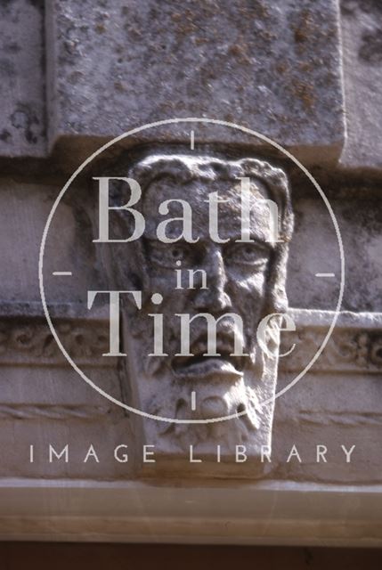 Mask above windows, Rock House, Bathford 1964