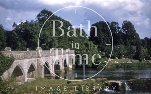 Toll bridge and weir, Bathampton c.1965