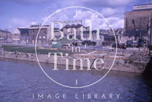 Broad Quay from the Lower Bristol Road, Bath 1968